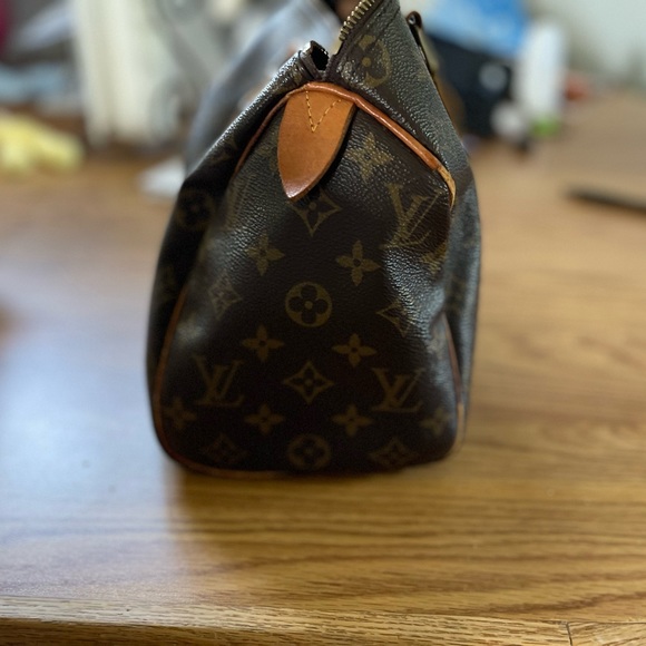 Vintage 1993 authentic Louis Vuitton brown monogram speedy 25 bag - Picture 3 of 16